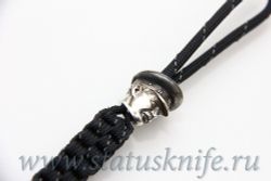 Бусина темлячная для ножа Сталин дизайн сереброфотография - 5