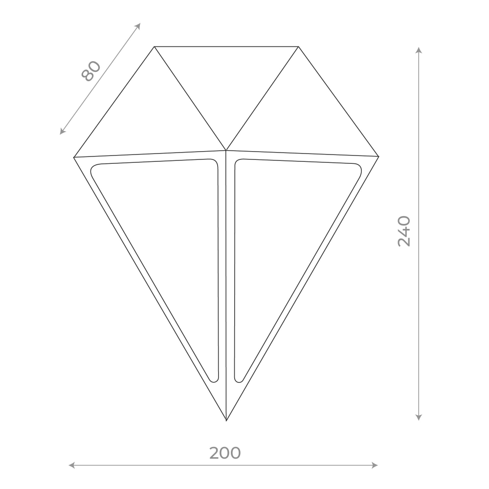 SL9500.441.01 Светильник уличный настенный ST-Luce Черный/Белый,Черный LED 1*12W 4000K CUBISMO