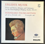 Wolfgang Amadeus Mozart, Bernhard Paumgartner- Erlebte Musik (Голландия) 3LP