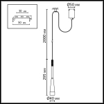 Подвесной светодиодный светильник Odeon Light Pix 7030/6L