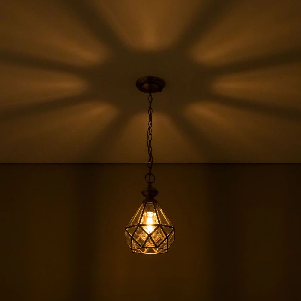 Citilux Витра-1 CL442110 Подвесной светильник витражный Бронза