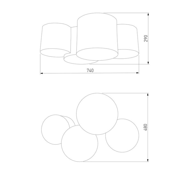 Потолочный светильник TK Lighting 3276 Mona Kids
