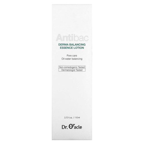Dr. Oracle, Antibac, Derma Balancing Essence Lotion, 110 мл (3,72 жидк. унц.)