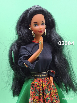 Кукла Барби 90х Spanish barbie Dressed for a fiesta, Mattel 1991,1997 03004