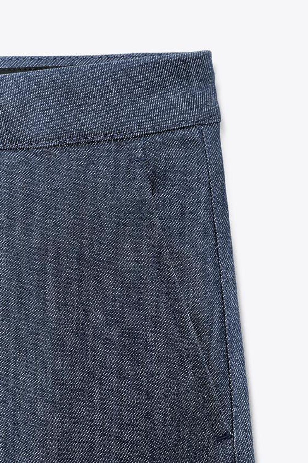 ZARA БРЮКИ В СТИЛЕ МИНИМАЛ — ZW COLLECTION, СИНИЙ