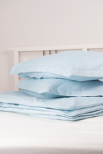 BLOOM Оксфорд Комплект постельного белья, сатин голубой