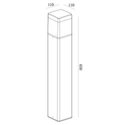8109 Наземный уличный светильник CHICAGO