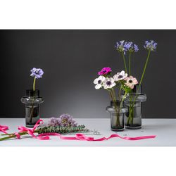 Ваза Vayr, 26 см, серая