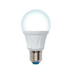 LED-A60 12W-4000K-E27-FR-DIM PLP01WH Лампа светодиодная. диммируемая. Форма А. матовая. Серия Яркая. Белый свет 4000К. Картон. ТМ Uniel.