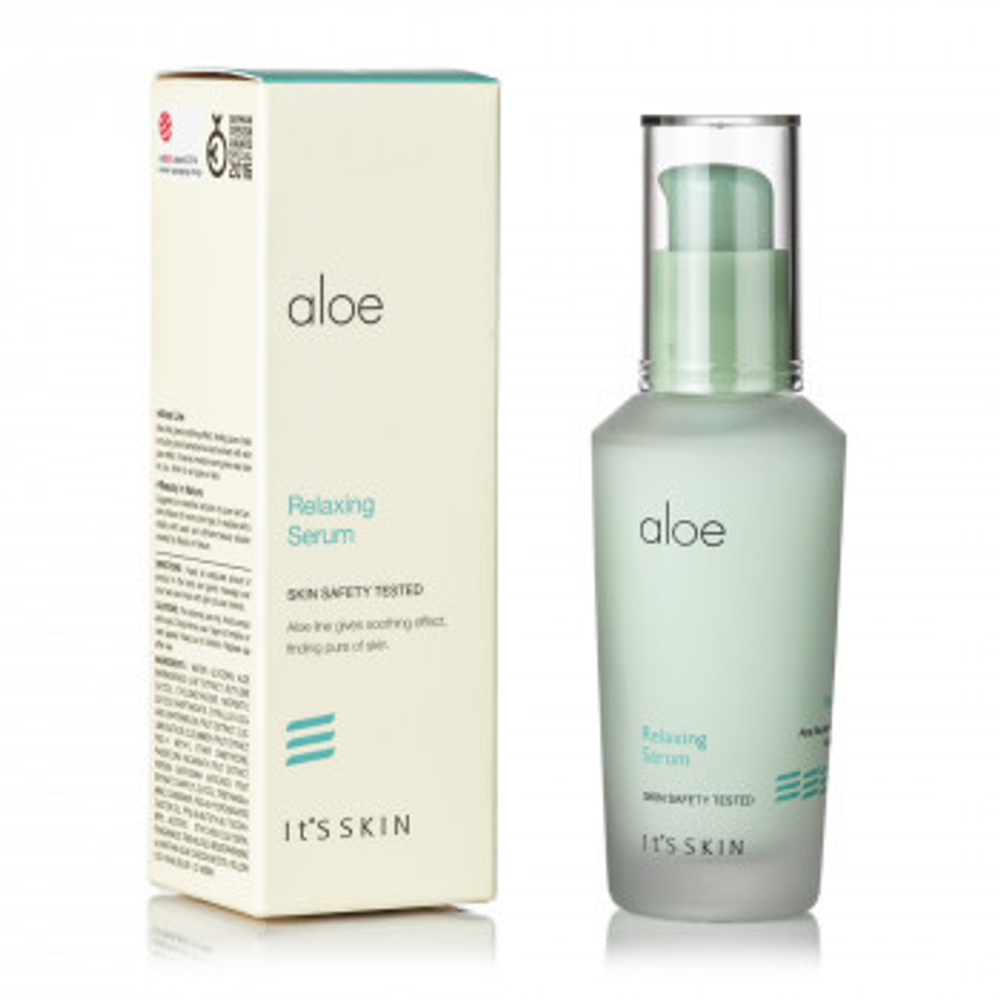 It's Skin Aloe Relaxing Serum успокаивающая сыворотка с экстрактом алоэ