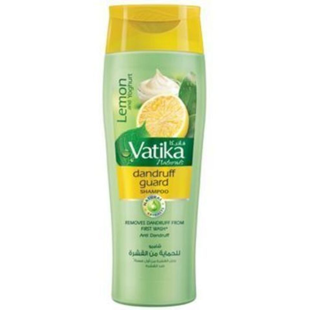 Шампунь Dabur Vatika Lemon, Mint, Yoghurt Dandruff Guard Дабур Ватика Лимон, мята, йогурт Против перхоти, 400 мл