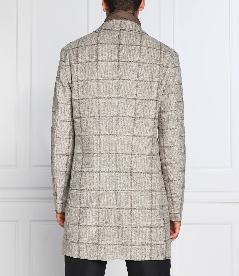 пальто h-hyde-j-bib-224 BOSS BLACK - бежевый(50484219)