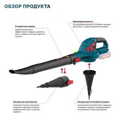 Аккумуляторная воздуходувка ALTECO CB 21-250 Solo (без АКБ и ЗУ)