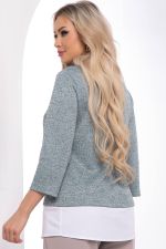 Джемпер "Город контрастов" (мята) Б8336 LT Collection (Акция)