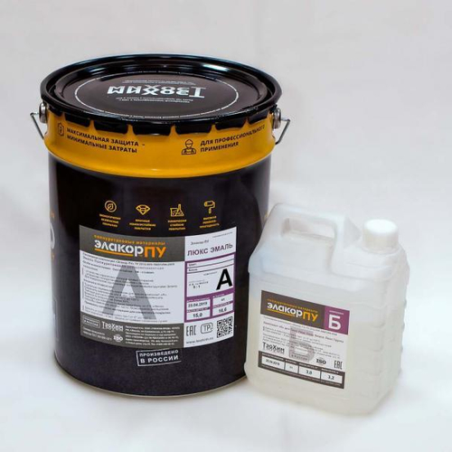 Краска Элакор-ПУ 20 кг, полиуретановая RAL 7040 глянец