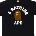 A Bathing Ape College Футболка черный