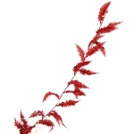 Украшение новогоднее «Сияющий папоротник» 1,80 м, Красный