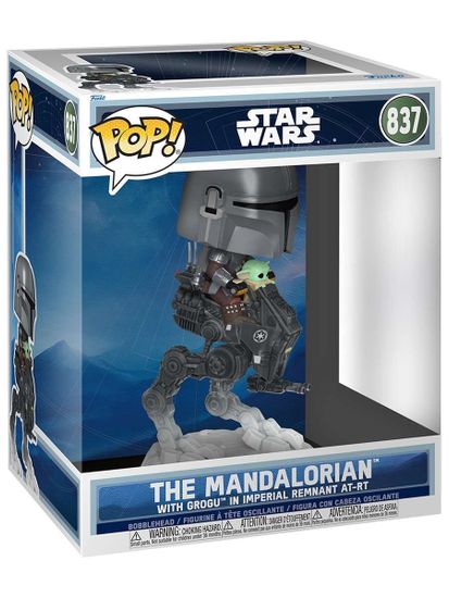 Фигурка Funko POP! Rides Bobble Star Wars M & G Mandalorian with Grogu (837) 90812