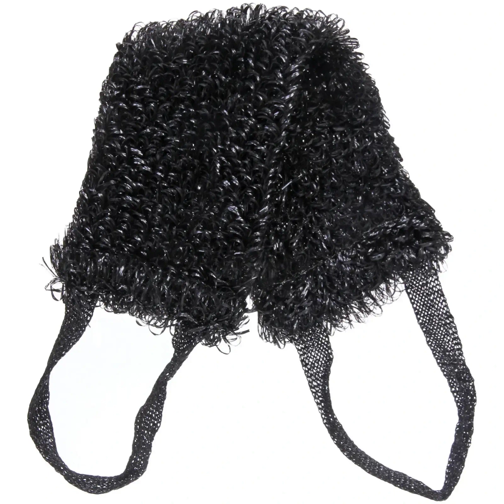 Мочалка для тела полипропиленовая «PREMIER», цвет черный, 42*15см