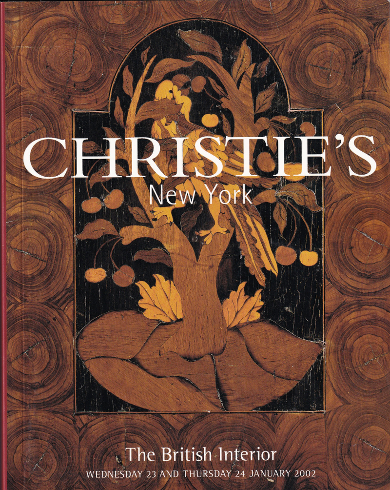 Каталог аукциона Christie's, Нью-Йорк, Британский интерьер от 23-24 января 2002 года