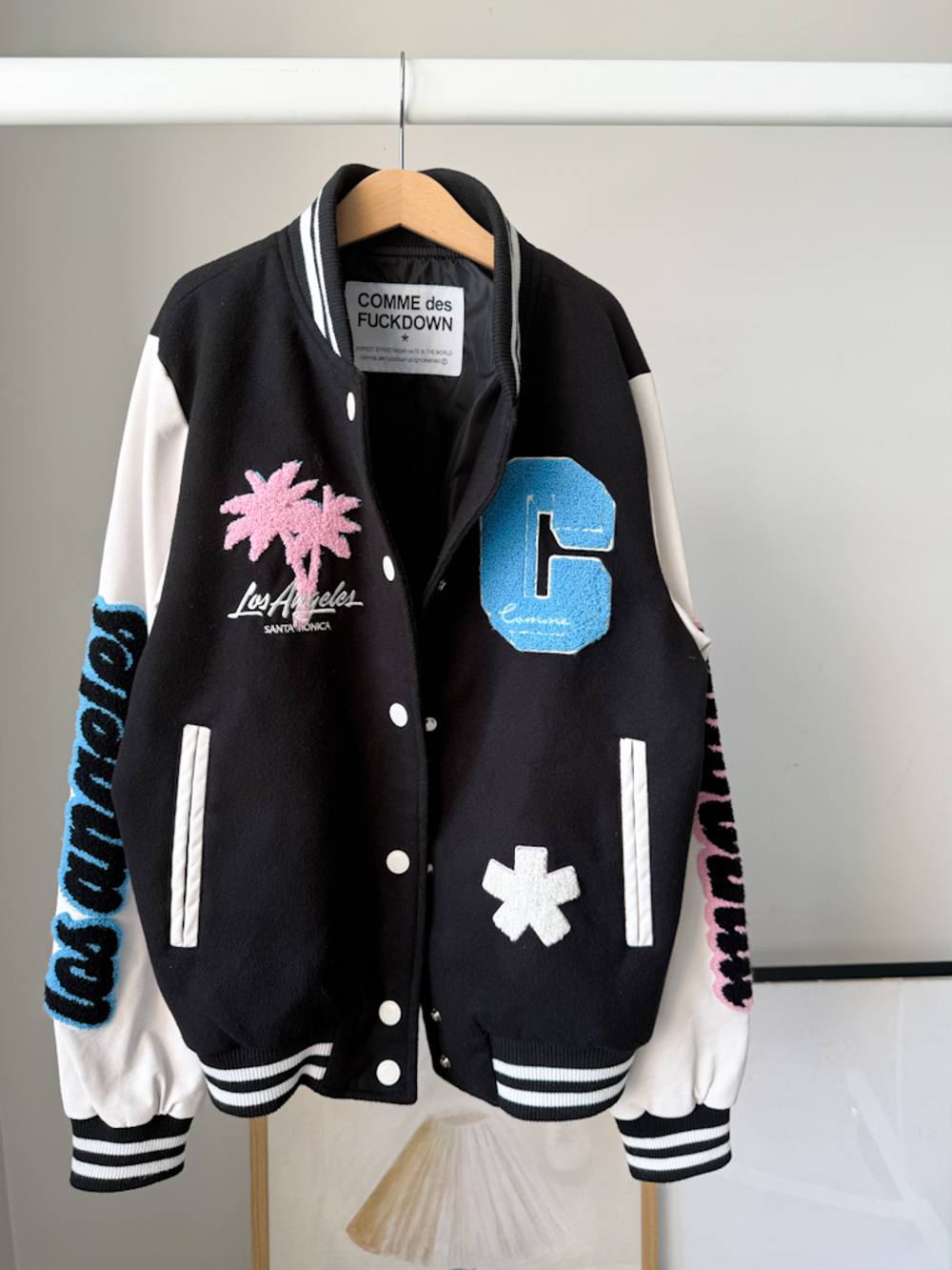 Комбинированный бомбер Comme des Fuckdoun, XS
