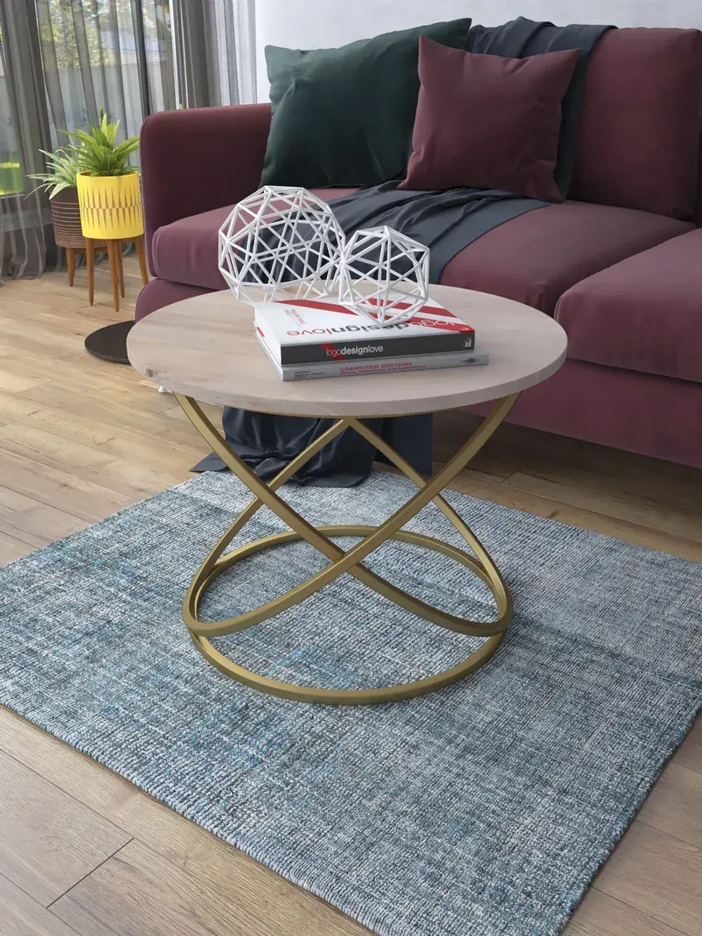 Журнальный стол Инфинити - ЗД - МДФ в ПВХ