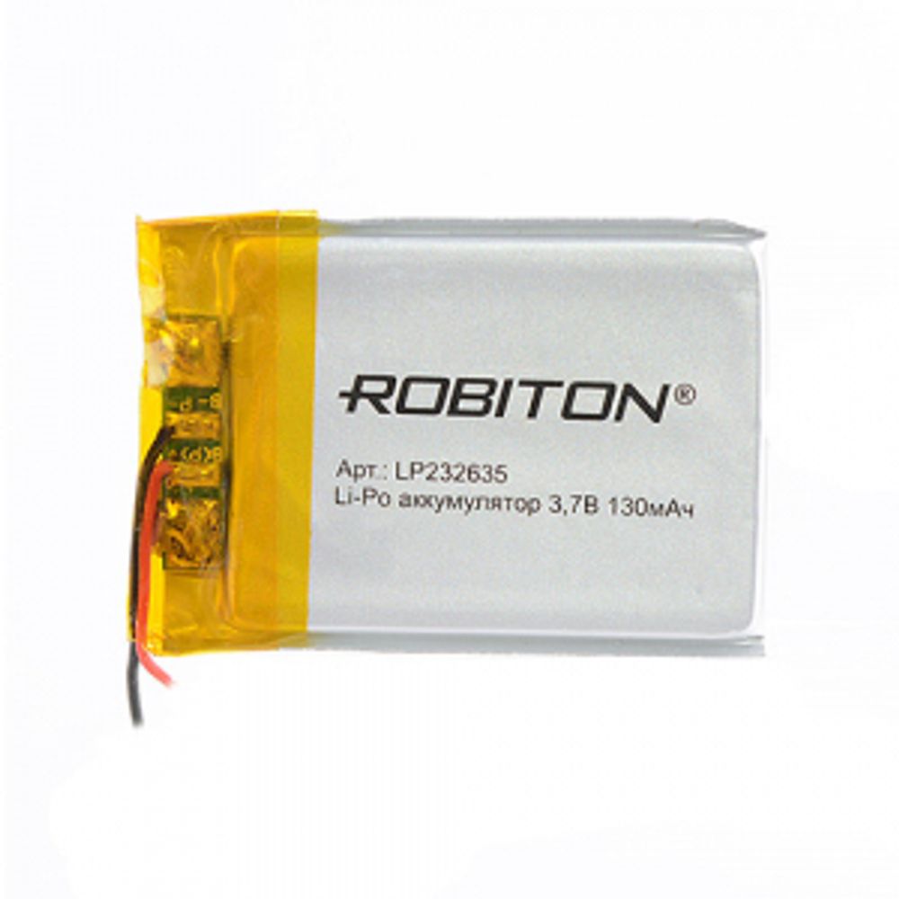 Аккумулятор Robiton Li-Po LP232635 13 мАч 3.7V с защитой