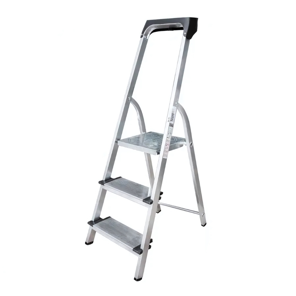Стремянка 3 ступени оцинкованная с органайзером