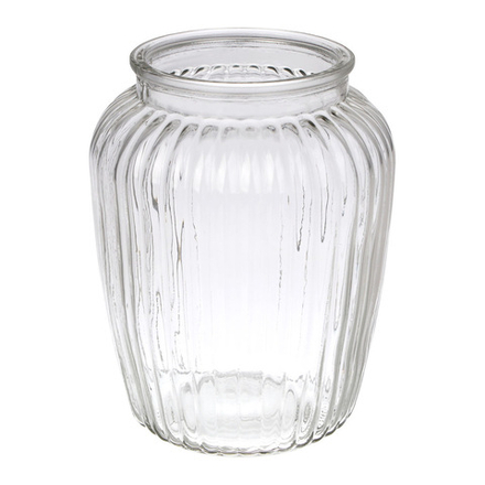 Ваза, 14х18,5 см, стекло, прозрачная