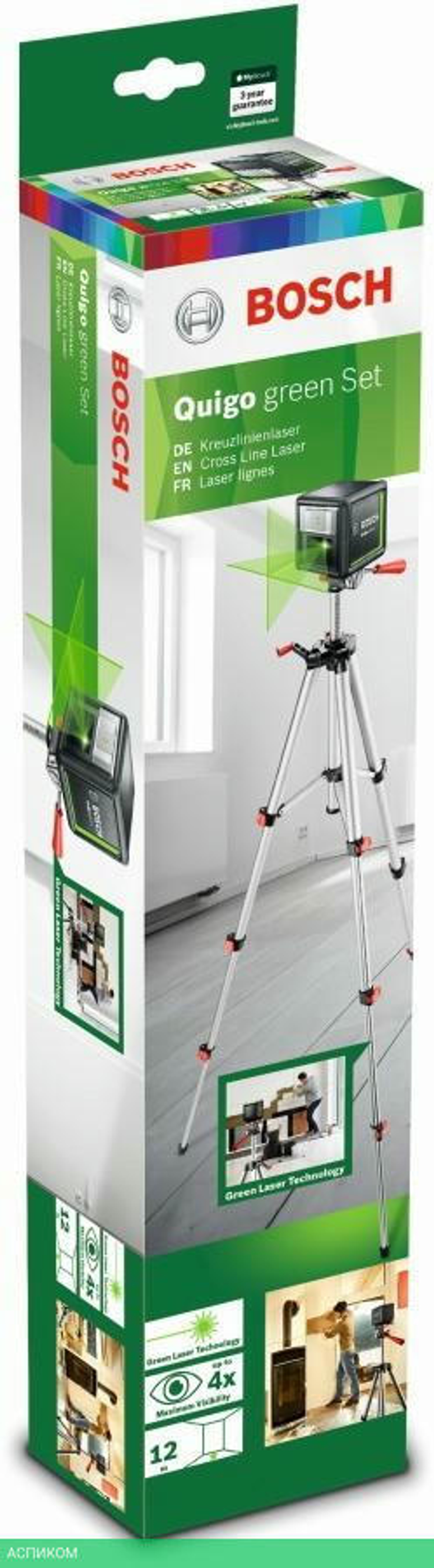 Лазерный нивелир Bosch Quigo MM2 Green (0.603.663.C02)