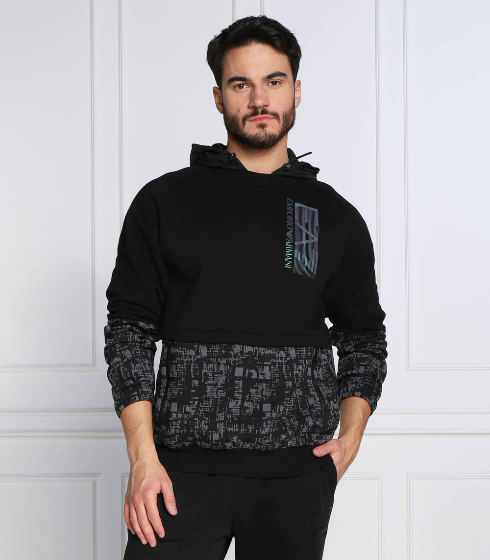 Худи EA7 - черный(6LPM27 PJ07Z)