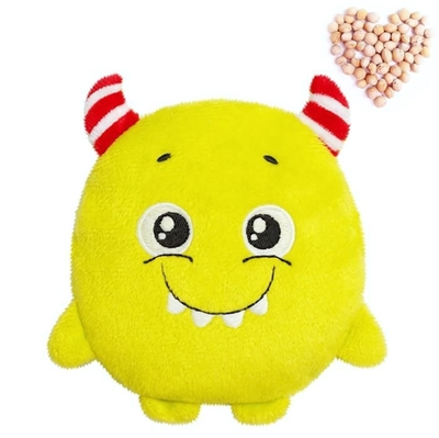 Игрушка с вишневыми косточками "Разогрелка Монстрик Чииз" (Мякиш)