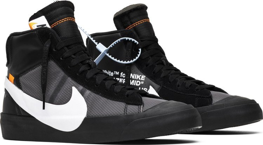 Nike blazer mid off white black on sale