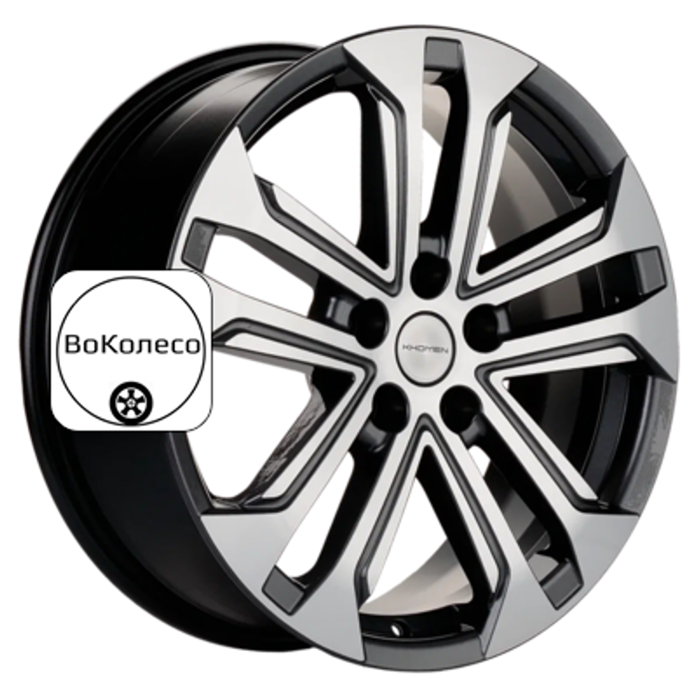 7x18/5x114,3 ET50 D54,1 KHW1803 (Coolray) Gray-FP Khomen Wheels