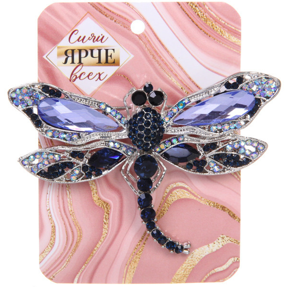 Брошь «KLEVER SHOP», Стрекоза, цвет как на фото, 7*5см (символ Перерождения)