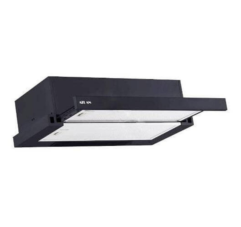 Вытяжка встраиваемая ATLAN  SYP-3002 50см черное стекло