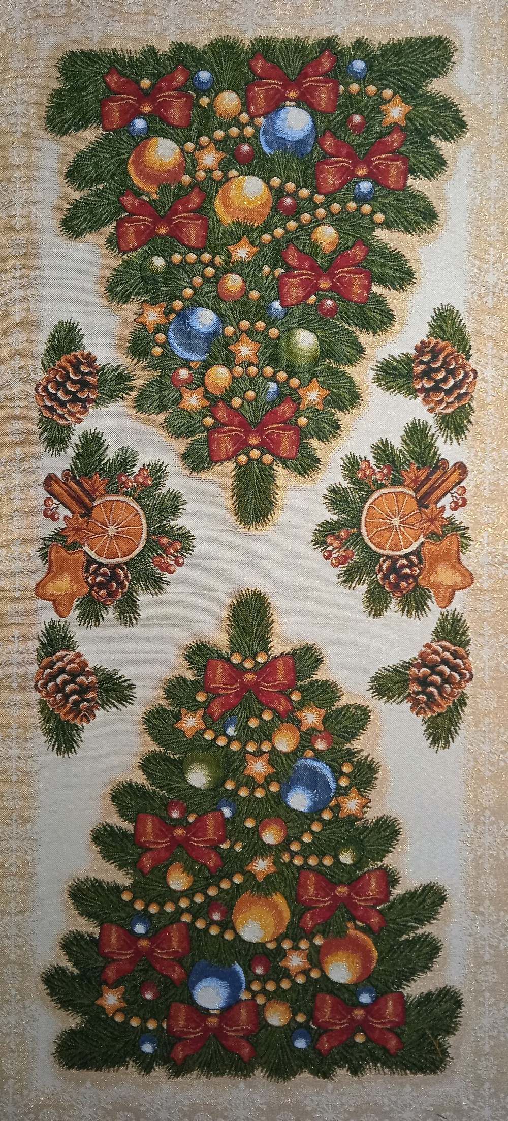 Гобеленовая столешница Ёлочка 45х100