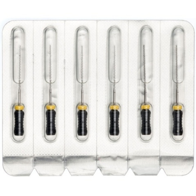 Pro-Endo H-Files №40 (25мм) (6шт.) Про-Эндо Аш-файлы, каналорасширители ручные