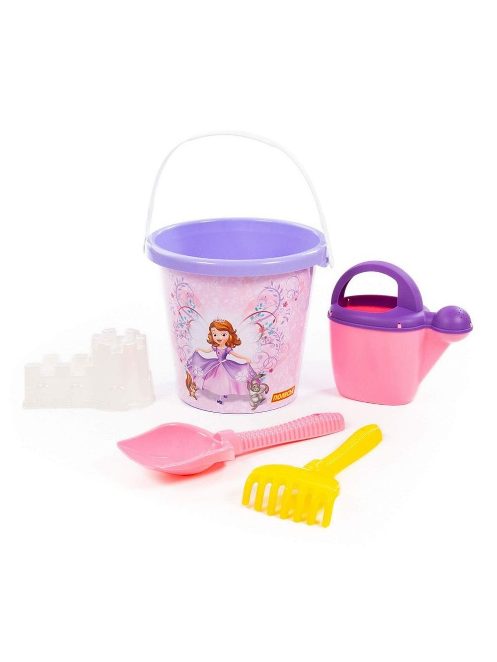 Летний набор для игры в песок.Размер в упаковке 22х21х24см, в сетке (67371-1)