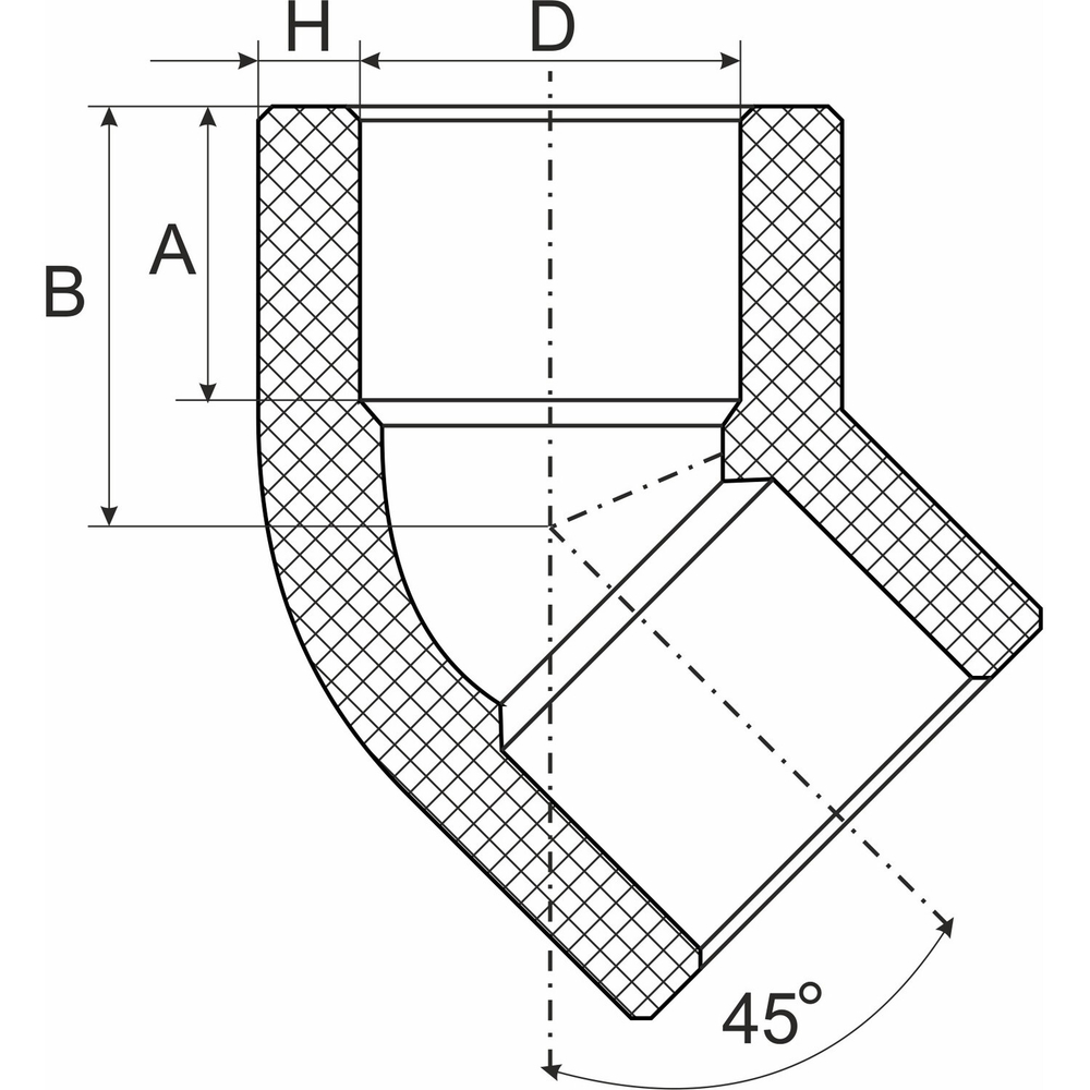 Уголок 40 45 град. EVER® plast   СЕРЫЙ (Россия)