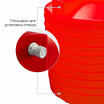 Емкость вертикальная усиленная 10000л Политим 10000 л.(2330x2330x2630см;красный
) - арт.560757