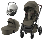 Коляска 3 в 1 Britax Roemer Smile 5Z LUX и автокресло Baby-Safe PRO LUX Linen Grey Urban Olive