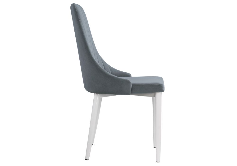 Стул на металлокаркасе Kora white / gray