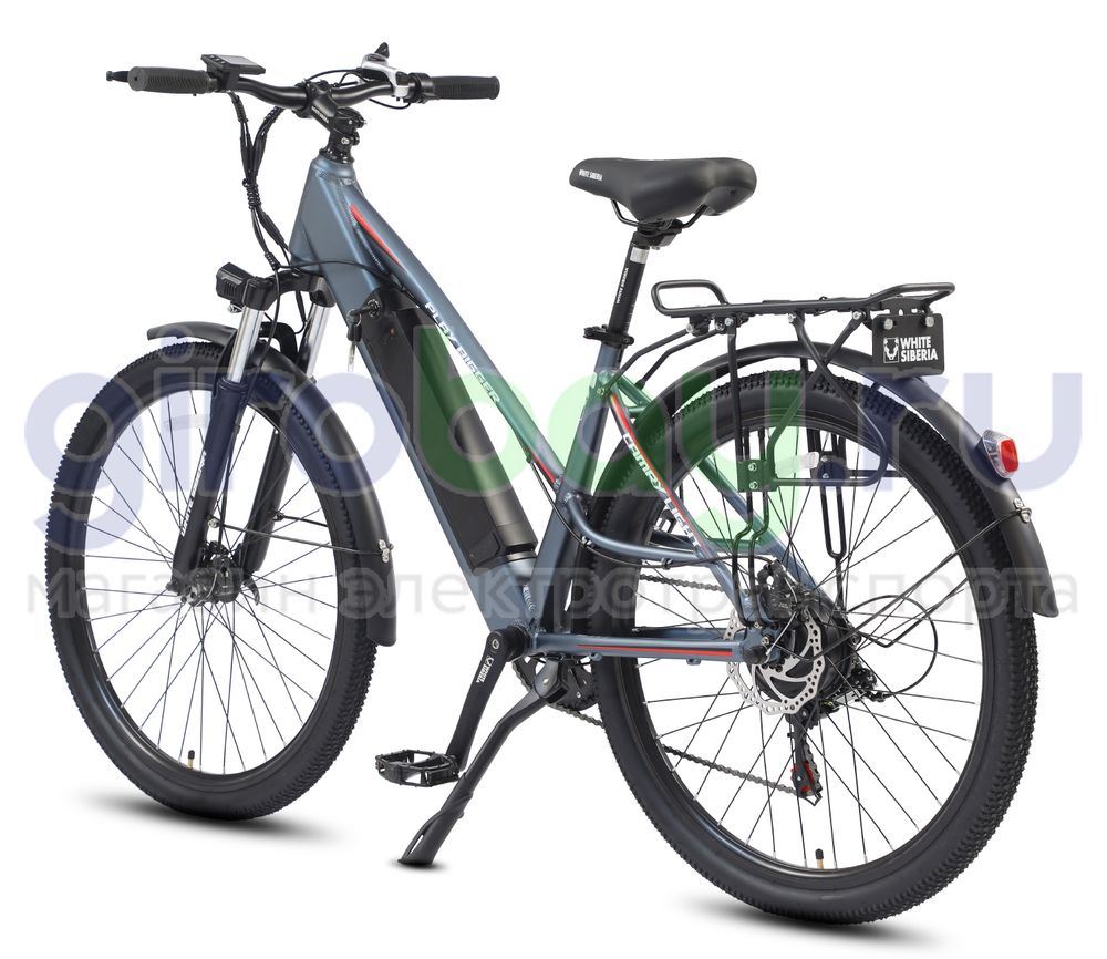 Электровелосипед WHITE SIBERIA CAMRY LIGHT 36V/11A 500W Snegir (Синий) фото 3 фото №4