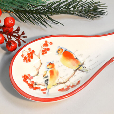 Подставка под ложку "Птицы на ветке", Prima Collection