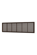 Решетка вентиляционная ДП фланец 220х60 переточная 227х67 пластик Brown ERA