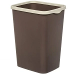 Ведро для мусора с фиксатором "Tandem" 20л (шоколад/слон.кость)