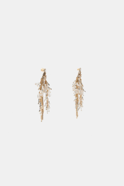 ZARA КАСКАДНЫЕ СЕРЬГИ С КРИСТАЛЛАМИ, ЗОЛОТИСТЫЙ