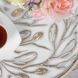 Столик декоративный Oliva Branch (Олива Бранч) Айс Мраморное золото