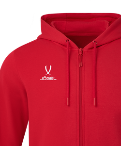 Флисовое худи на молнии ESSENTIAL Cotton Fleece FZ Hoodie, красный, детский